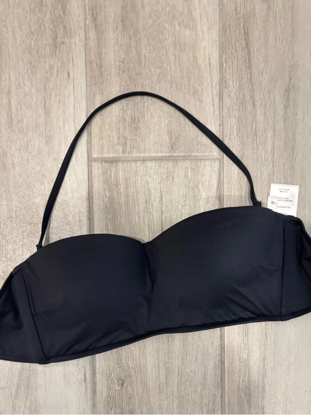 Seafolly Strapless Black Bandeau Bikini Top size 8 - Picture 12 of 12